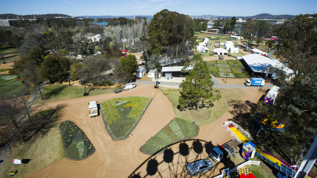 Floriade is held annually in Commonwealth Park. 