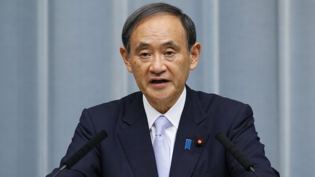 Chief Cabinet Secretary Yoshihide Suga discussed the case of the detained Japanese citizen.