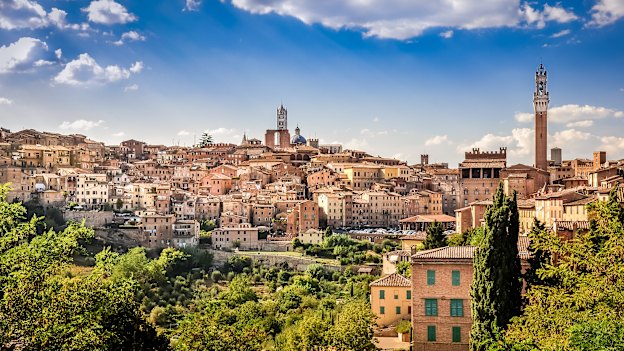 Siena, seat of medieval power and venue for the colourful Palio horse race.