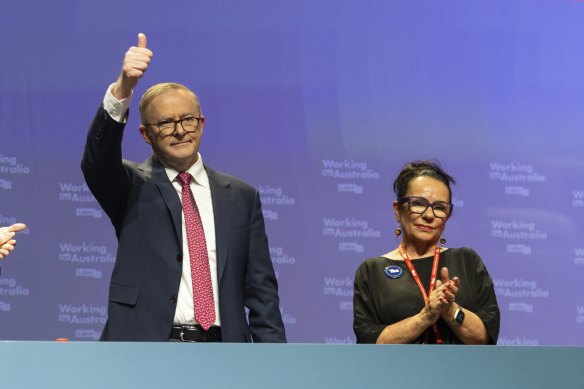 Anthony Albanese and Linda Burney.