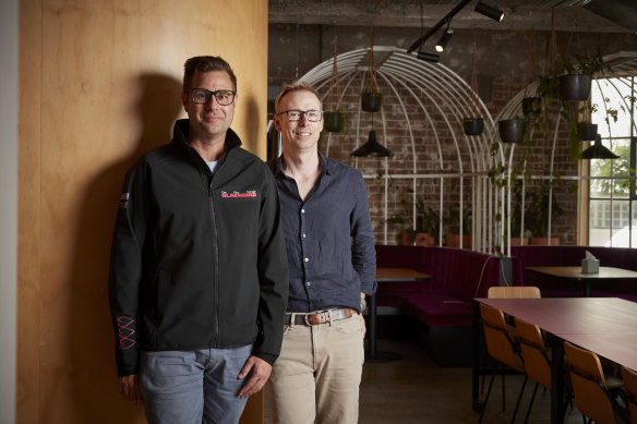 Blackbird co-founders Niki Scevak  and Rick Baker. Blackbird is a major investor in Eucalyptus.