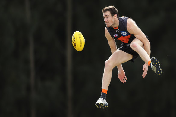 Jeremy Cameron is yet to take a leap of faith and secure his contractual future with the GWS Giants.