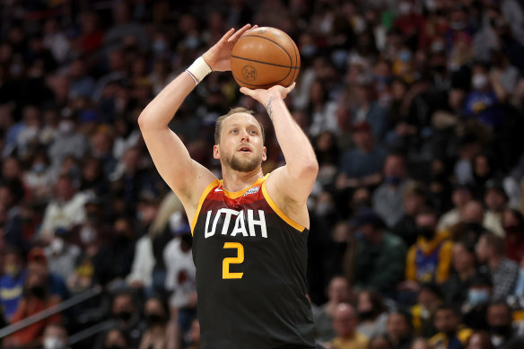 Joe Ingles in action for the Utah Jazz earlier this season.