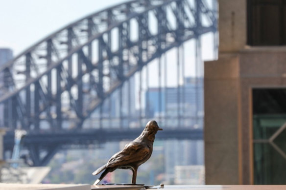 One of the 67 birds scattered throughout the city for Tracey Emin’s The Distance of Your Heart.