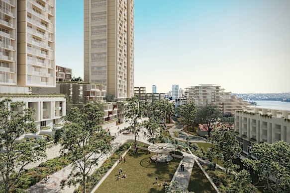 A render of Cliff Edge North in Woollahra.