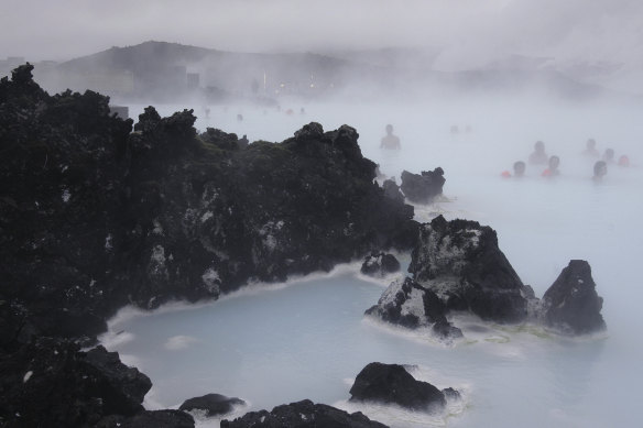 The Blue Lagoon geothermal spa in Iceland. 