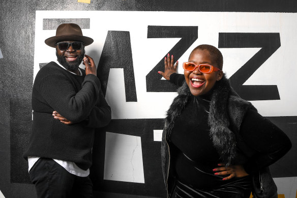 Jazz musicians ZIIMUSIC and Thando.