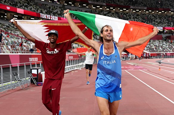 Essa Barshim and Gianmarco Tamberi.