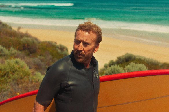 Nicolas Cage in The Surfer.