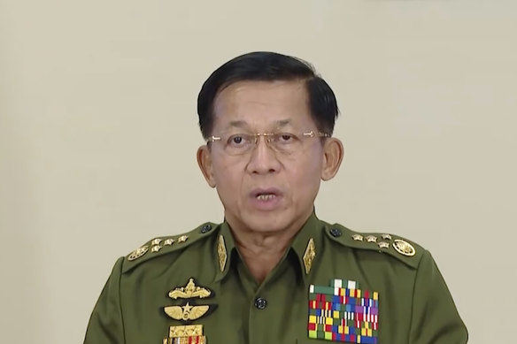 Myanmar Commander-in-Chief Senior General Min Aung Hlaing has repeated his promise to hold elections, but not given a date. 