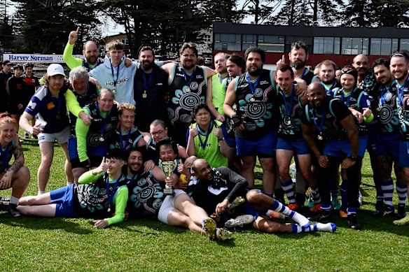 The Kangas after their nail-biting finals victory.