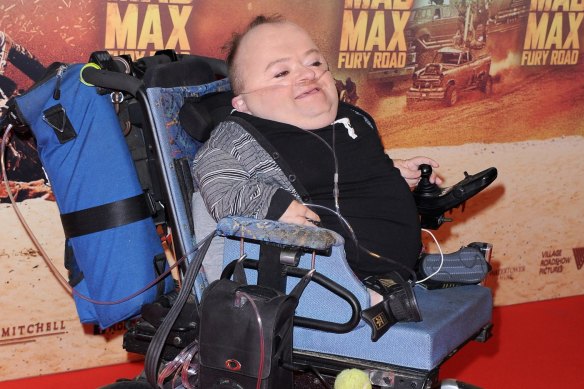 Quentin Kenihan arrives at the Australian premiere of Mad Max: Fury Road in 2015.