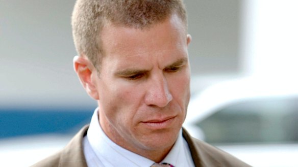 Matthew Perrin, pictured leaving Brisbane's federal court, enjoyed a luxurious lifestyle for a number of years until it all fell apart.