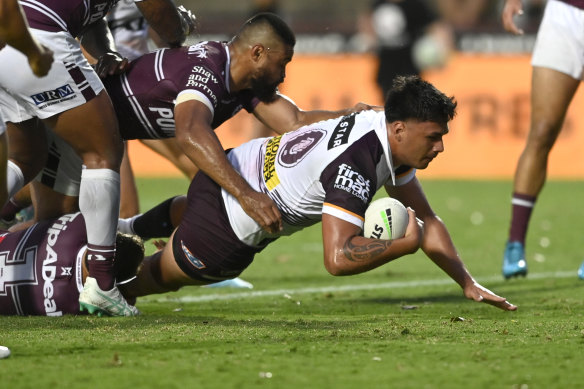 Why the Brisbane Broncos' 205cm try-scoring debutant Ben Te Kura is ready  for the NRL and Melbourne Storm