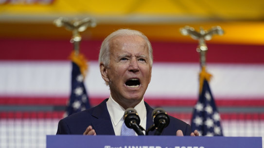 "Ask yourself, do I look like a radical socialist with a soft spot for rioters? Really?" Democratic presidential candidate former Vice President Joe Biden asked.