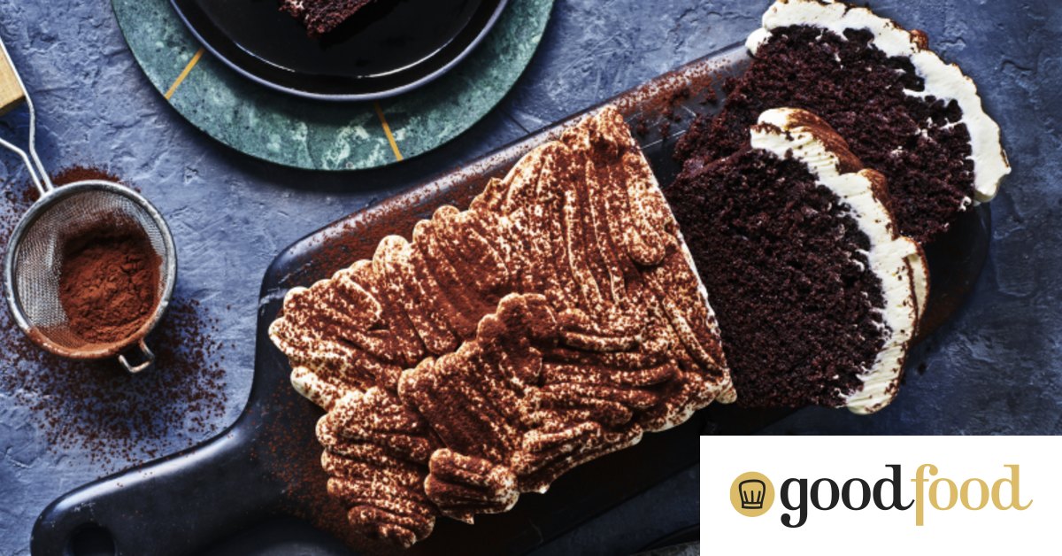 Adam Liaw’s chocolate loaf with vanilla cream