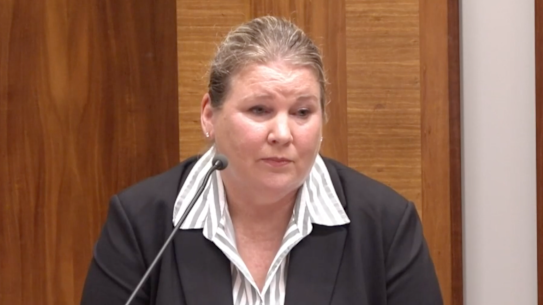 Workplace Health and Safety Queensland operations manager Deborah Dargan, a former inspector general, giving evidence on Wednesday.
