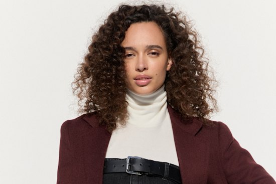 Max Mara jacket, $2945. Courtney Zheng “Elsje” dress, $600 (belt included).