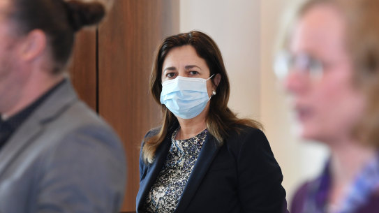 Queensland Premier Annastacia Palaszczuk is providing the latest COVID news.