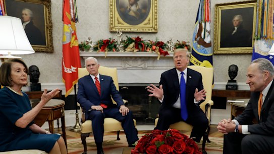 Donald Trump's negotiations with Democrat leaders were a factor in the market's gyrations.