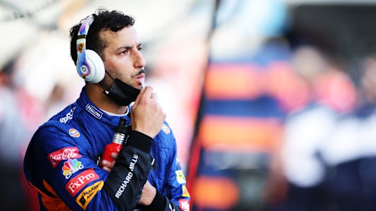 Pensive: Australian driver Daniel Ricciardo.