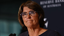 Governor of the Reserve Bank of Australia Michele Bullock speaks to the media regarding Monetary Policy Decision. RBA. Sydney. March 17, 2026. 