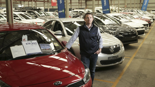 Liam Baverstock, Branch Manager of Pickles in Canberra, has seen prices surging for used cars.