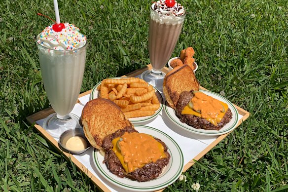 Pitstop Hamburger’s smash burgers and shakes in Thora.