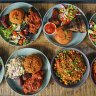 Assorted dishes at Jollof Vibe.