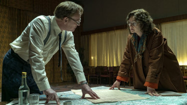 Jared Harris and Emily Watson in Chernobyl, the dramatisation of the 1986 nuclear disaster in the Soviet Union. 