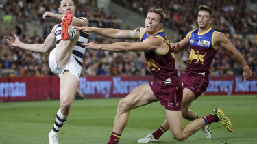 Patrick Dangerfield in action during last year’s finals series.