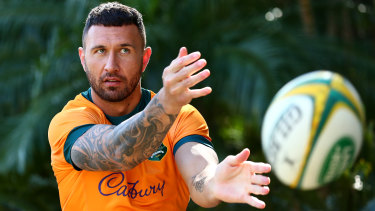 Quade Cooper will wear the Wallabies No.10 jersey on Sunday, more than four years since his last Wallabies cap. 