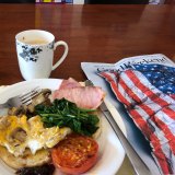 Cooked breakfast. The Quiz by Zoom across three or four family households …. Compared to the frenetic sports/groceries/social mania of Ye Olde Saturdays – I’ll take this.