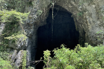 An entrance to the Tenglong, or “flying dragon”, cave system in Hubei province, China. 