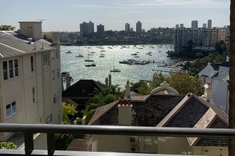 In jeopardy: the view from the Pomeroy building out over Elizabeth Bay, Sydney.