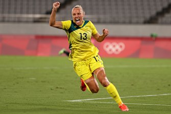 Unfinished business: Only a bronze medal will do for the Matildas after losing their semi-final against Sweden. 