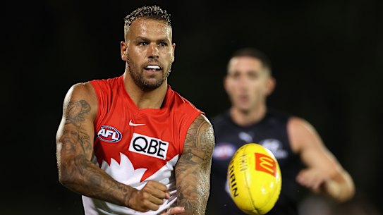 Lance Franklin’s powers are on the wane - but that’s to be expected from a 36-year-old, his coach John Longmire says.