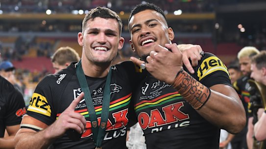 Nathan Cleary and Stephen Crichton