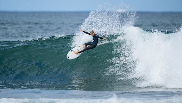 Seven-time world champion Stephanie Gilmore in action during the Rip Curl Pro.
