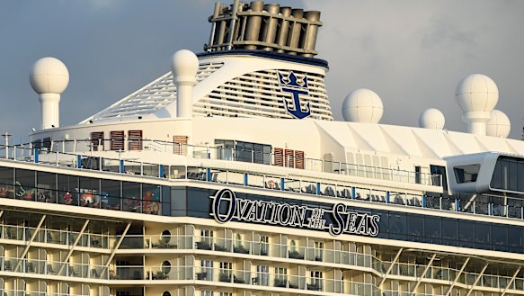 The Ovation of the Seas, along with five other cruise ships, is rounding WA's southern coast.