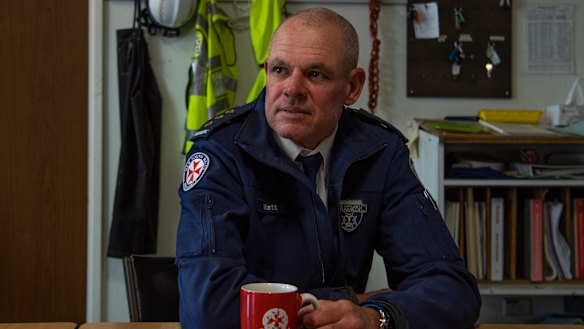 Matt Sterling, an inspector with the NSW Ambulance.