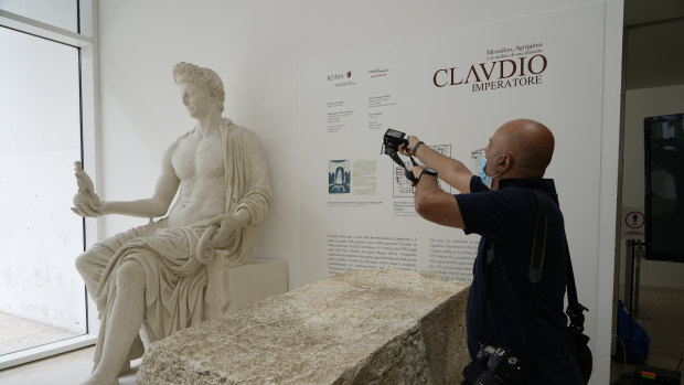 A statue of Emperor Claudius.