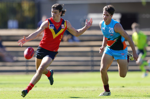Ben Camporeale (left) can join Carlton in this year’s draft via the father-son rule.