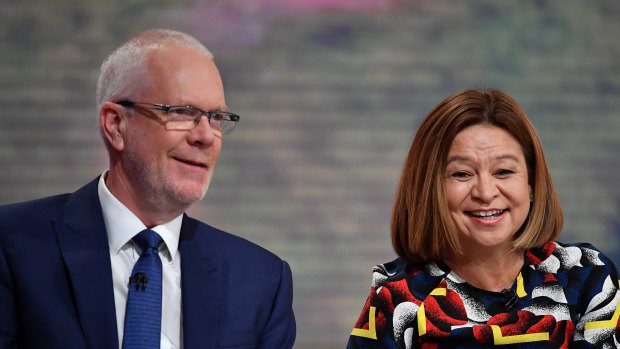 No more smiles between Justin Milne and Michelle Guthrie