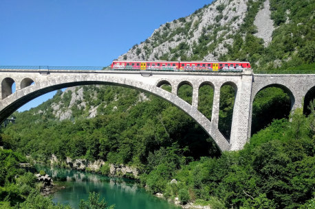 The Solkan Bridge, Slovenia.