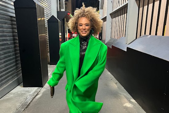 Mitchell loves ‘the ’80s for the big shoulders, feminine shapes and power suiting’.