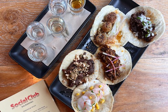 Tequila and tacos at Social Club in Balnarring.