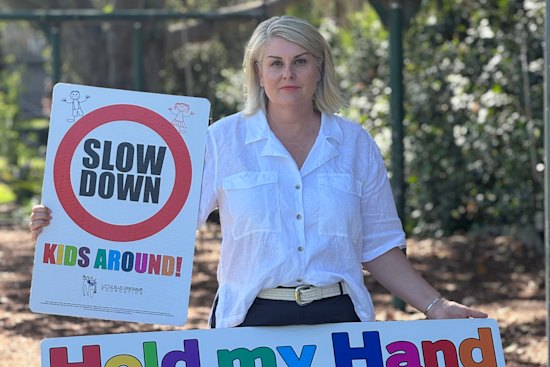 Michelle McLaughlin started a not-for-profit targeting child road trauma in busy areas, including holiday towns, following the death of her son, Tom.