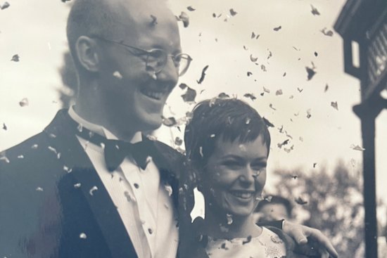 Malcolm and Wenona Knox on their wedding day.