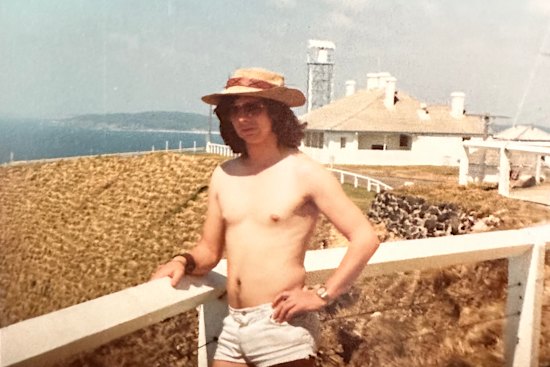 Tony Wright in his travelling days in the early 1970s.